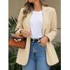 imageCicy Bell Womens Business Casual Blazers Long Sleeve Button Down Work Suit Jackets Lapel Collared Lightweight BlazerBeige
