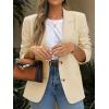 imageCicy Bell Womens Business Casual Blazers Long Sleeve Button Down Work Suit Jackets Lapel Collared Lightweight BlazerBeige