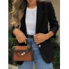 imageCicy Bell Womens Business Casual Blazers Long Sleeve Button Down Work Suit Jackets Lapel Collared Lightweight BlazerBlack