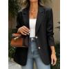 imageCicy Bell Womens Business Casual Blazers Long Sleeve Button Down Work Suit Jackets Lapel Collared Lightweight BlazerBlack