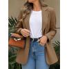 imageCicy Bell Womens Business Casual Blazers Long Sleeve Button Down Work Suit Jackets Lapel Collared Lightweight BlazerDark Khaki