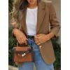 imageCicy Bell Womens Business Casual Blazers Long Sleeve Button Down Work Suit Jackets Lapel Collared Lightweight BlazerDark Khaki