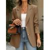 imageCicy Bell Womens Business Casual Blazers Long Sleeve Button Down Work Suit Jackets Lapel Collared Lightweight BlazerDark Khaki
