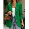 imageCicy Bell Womens Business Casual Blazers Long Sleeve Button Down Work Suit Jackets Lapel Collared Lightweight BlazerGreen