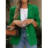 imageCicy Bell Womens Business Casual Blazers Long Sleeve Button Down Work Suit Jackets Lapel Collared Lightweight BlazerGreen