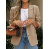 imageCicy Bell Womens Business Casual Blazers Long Sleeve Button Down Work Suit Jackets Lapel Collared Lightweight BlazerKhaki