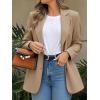 imageCicy Bell Womens Business Casual Blazers Long Sleeve Button Down Work Suit Jackets Lapel Collared Lightweight BlazerKhaki