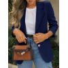 imageCicy Bell Womens Business Casual Blazers Long Sleeve Button Down Work Suit Jackets Lapel Collared Lightweight BlazerNavy