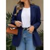 imageCicy Bell Womens Business Casual Blazers Long Sleeve Button Down Work Suit Jackets Lapel Collared Lightweight BlazerNavy