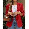 imageCicy Bell Womens Business Casual Blazers Long Sleeve Button Down Work Suit Jackets Lapel Collared Lightweight BlazerRed