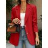 imageCicy Bell Womens Business Casual Blazers Long Sleeve Button Down Work Suit Jackets Lapel Collared Lightweight BlazerRed