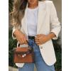 imageCicy Bell Womens Business Casual Blazers Long Sleeve Button Down Work Suit Jackets Lapel Collared Lightweight BlazerWhite