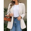 imageCicy Bell Womens Business Casual Blazers Long Sleeve Button Down Work Suit Jackets Lapel Collared Lightweight BlazerWhite