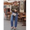 imageCicy Bell Womens Cropped Tweed Blazers Jacket Collarless Button Down Business Casual 2025 Fall Outfits Winter CoatsCoffee