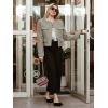 imageCicy Bell Womens Cropped Tweed Blazers Jacket Collarless Button Down Business Casual 2025 Fall Outfits Winter CoatsGrey