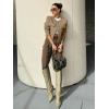 imageCicy Bell Womens Cropped Tweed Blazers Jacket Collarless Button Down Business Casual 2025 Fall Outfits Winter CoatsLight Brown