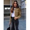 imageCicy Bell Womens Cropped Tweed Blazers Jacket Collarless Button Down Business Casual 2025 Fall Outfits Winter CoatsLight Brown