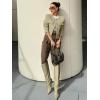 imageCicy Bell Womens Cropped Tweed Blazers Jacket Collarless Button Down Business Casual 2025 Fall Outfits Winter CoatsLight Green