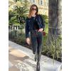 imageCicy Bell Womens Cropped Tweed Blazers Jacket Collarless Button Down Business Casual 2025 Fall Outfits Winter CoatsNavy