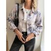 imageCicy Bell Womens Floral Zip Up Bomber Jackets Cropped Long Sleeve Denim Coats Trendy Casual Collared Vintage OuterwearBlackwhite