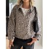 imageCicy Bell Womens Floral Zip Up Bomber Jackets Cropped Long Sleeve Denim Coats Trendy Casual Collared Vintage OuterwearLeopard