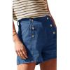imageCicy Bell Womens High Waisted Jean Shorts Summer Baggy Stretchy Vintage Double Breasted Denim ShortsNavy