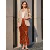 imageCicy Bell Womens Hollow Out Maxi Skirts Summer High Waisted Boho Fringe Hem Long SkirtCaramel