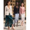 imageCicy Bell Womens Hollow Out Maxi Skirts Summer High Waisted Boho Fringe Hem Long SkirtDark Green
