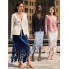 imageCicy Bell Womens Hollow Out Maxi Skirts Summer High Waisted Boho Fringe Hem Long SkirtNavy Blue