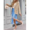 imageCicy Bell Womens Hollow Out Maxi Skirts Summer High Waisted Boho Fringe Hem Skirt Beach Vacation OutfitsBlue
