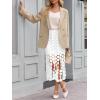 imageCicy Bell Womens Hollow Out Maxi Skirts Summer High Waisted Boho Fringe Hem Skirt Beach Vacation OutfitsWhite