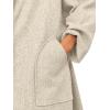 imageCicy Bell Womens Long Pea Coats Oversized Wrap Wool Blend Trench Coats Winter Open Front Cardigan OvercoatsBeige