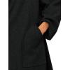 imageCicy Bell Womens Long Pea Coats Oversized Wrap Wool Blend Trench Coats Winter Open Front Cardigan OvercoatsBlack
