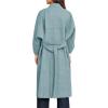 imageCicy Bell Womens Long Pea Coats Oversized Wrap Wool Blend Trench Coats Winter Open Front Cardigan OvercoatsBlue
