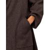 imageCicy Bell Womens Long Pea Coats Oversized Wrap Wool Blend Trench Coats Winter Open Front Cardigan OvercoatsCoffee