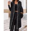 imageCicy Bell Womens Long Quilted Puffer Vest Lightweight Sleeveless Winter Jackets Side Slit Packable CoatsBlack