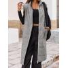 imageCicy Bell Womens Long Quilted Puffer Vest Lightweight Sleeveless Winter Jackets Side Slit Packable CoatsGrey