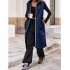 imageCicy Bell Womens Long Quilted Puffer Vest Lightweight Sleeveless Winter Jackets Side Slit Packable CoatsNavy Blue