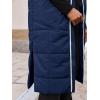 imageCicy Bell Womens Long Quilted Puffer Vest Lightweight Sleeveless Winter Jackets Side Slit Packable CoatsNavy Blue