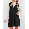 imageCicy Bell Womens Oversized Sweater Vest Dress V Neck Sleeveless Fall Trendy Casual Knit Cable Mini DressesBlack