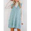 imageCicy Bell Womens Oversized Sweater Vest Dress V Neck Sleeveless Fall Trendy Casual Knit Cable Mini DressesBlue