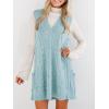 imageCicy Bell Womens Oversized Sweater Vest Dress V Neck Sleeveless Fall Trendy Casual Knit Cable Mini DressesBlue