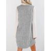 imageCicy Bell Womens Oversized Sweater Vest Dress V Neck Sleeveless Fall Trendy Casual Knit Cable Mini DressesGrey