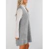 imageCicy Bell Womens Oversized Sweater Vest Dress V Neck Sleeveless Fall Trendy Casual Knit Cable Mini DressesGrey
