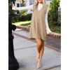 imageCicy Bell Womens Oversized Sweater Vest Dress V Neck Sleeveless Fall Trendy Casual Knit Cable Mini DressesKhaki
