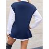 imageCicy Bell Womens V Neck Sleeveless Sweater Vest Oversized Ribbed Knit Side Slit Pullover Tank TopsNavy Blue