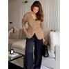 imageCicy Bell Womens Button Up Cardigan Sweaters Blazer Trendy Lightweight V Neck Long Sleeve Sweater Tops Khaki