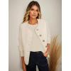 imageCicy Bell Womens Crew Neck Long Sleeve Sweater Trendy Casual Scallop Trim Fall Knit Lightweight Pullover TopsBeige