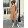 imageCicy Bell Womens Long Pea Coats Single Breasted Lapel Jackets Casual Oversized Wool Blend Overcoats with PocketsCamel