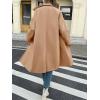 imageCicy Bell Womens Long Pea Coats Single Breasted Lapel Jackets Casual Oversized Wool Blend Overcoats with PocketsCamel